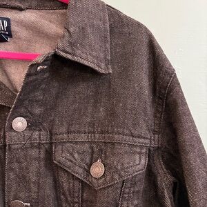 NWT Gap Black Denim/Jean Jacket